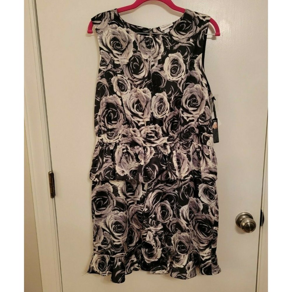 NWT Kate Young Floral Peplum Dress 14